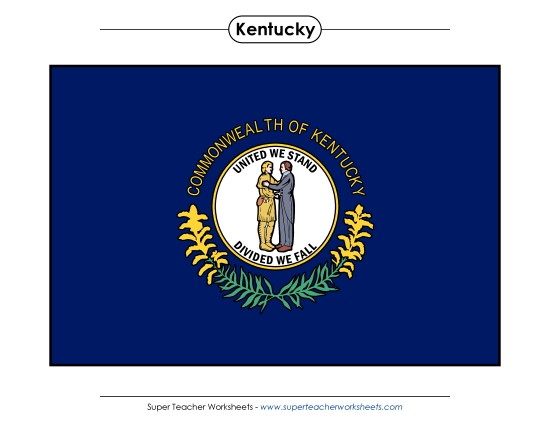 Flags & Seals - Kentucky State Flag (Full-Color Version)