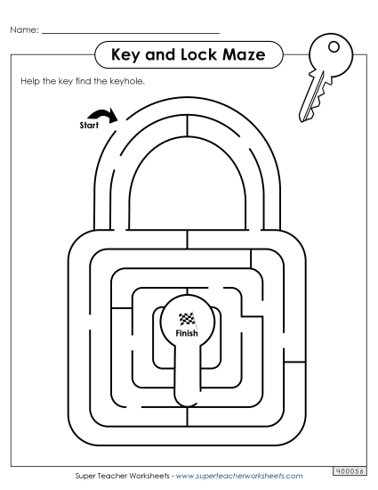 Easy - Key and Lock Maze Easy - Key and Lock Maze