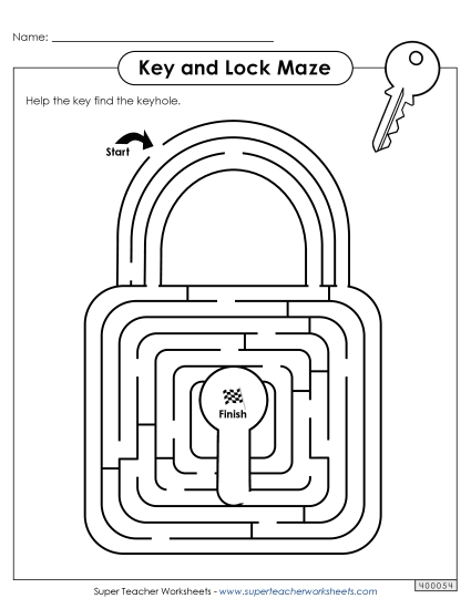 Hard - Key and Lock Maze Hard - Key and Lock Maze