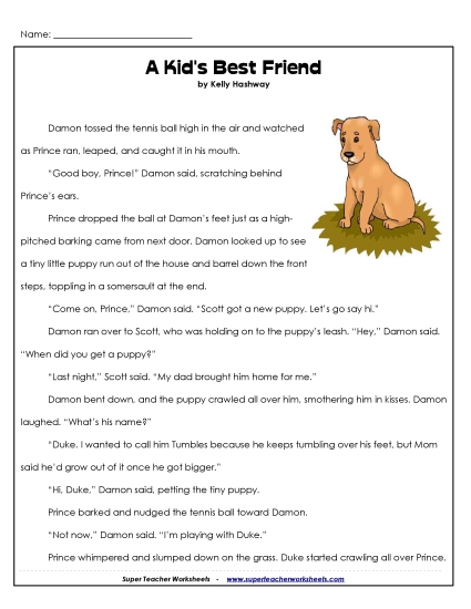 Fiction Stories - Kids' Best Friend (Fiction)