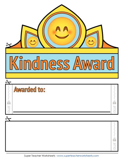 Award Crowns/Hats - Kindness Award (Color)