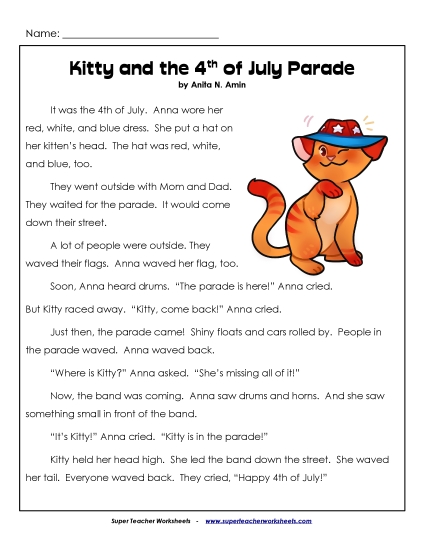 Anna & Kitty Stories (Fiction) - Kitty and the 4th of July Parade Anna & Kitty Stories (Fiction) - Kitty and the 4th of July Parade