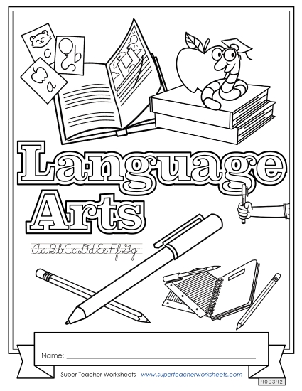 Folder & Binder Covers - Language Arts Folder & Binder Covers - Language Arts