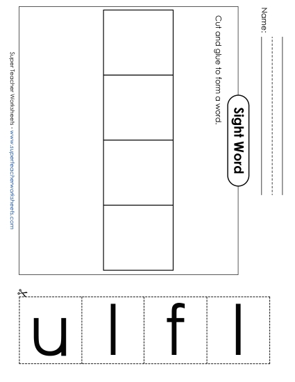 Large Cut-and-Glue: Full Large Cut-and-Glue: Full