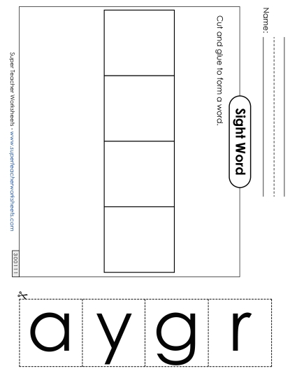 Large Cut-and-Glue: Gray Large Cut-and-Glue: Gray