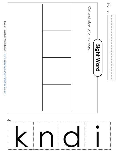 Large Cut-and-Glue: Kind Large Cut-and-Glue: Kind
