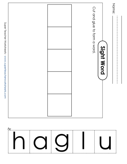 Large Cut-and-Glue: Laugh Large Cut-and-Glue: Laugh