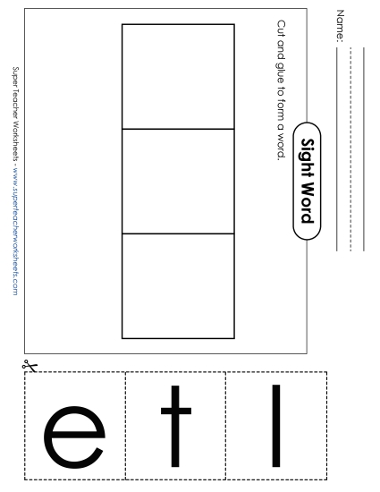 Large Cut-and-Glue: Let