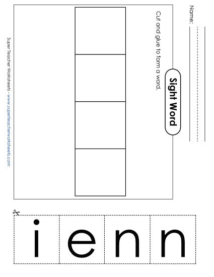 Large Cut-and-Glue: Nine Large Cut-and-Glue: Nine
