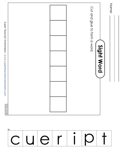 Large Cut-and-Glue: Picture Large Cut-and-Glue: Picture