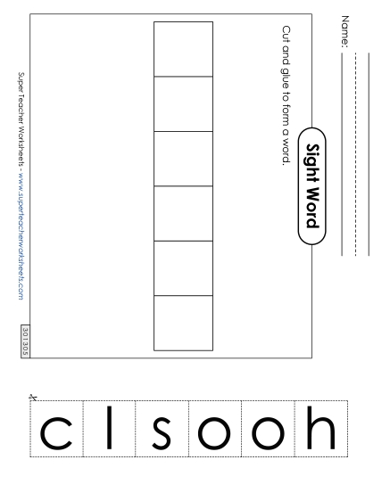 Large Cut-and-Glue: School Large Cut-and-Glue: School