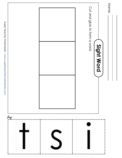 Large Cut-and-Glue: Sit Large Cut-and-Glue: Sit