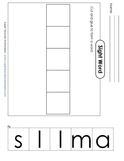 Large Cut-and-Glue: Small