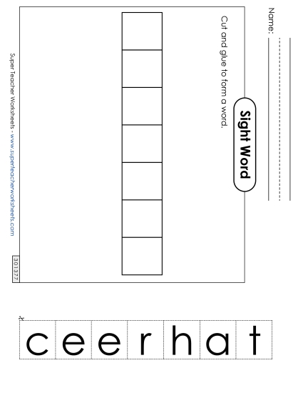 Large Cut-and-Glue: Teacher Large Cut-and-Glue: Teacher