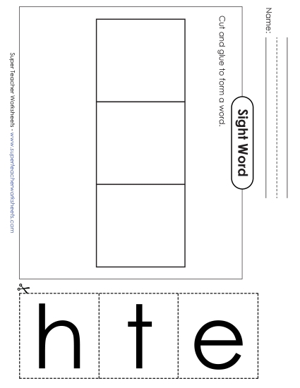 Large Cut-and-Glue: The Large Cut-and-Glue: The