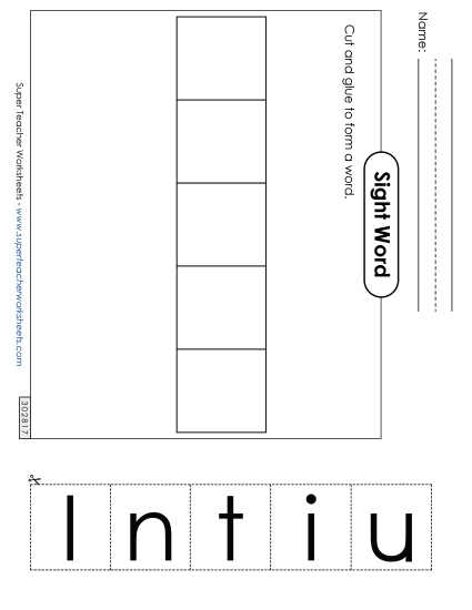 Large Cut-and-Glue: Until Large Cut-and-Glue: Until