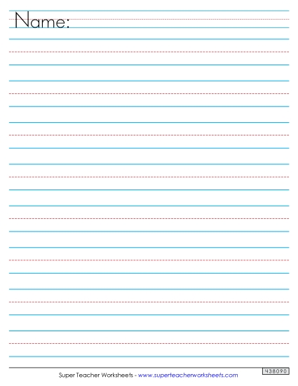 Paper - Large Dotted Lines (Name Line)