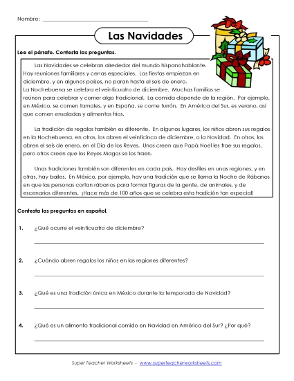Level: Intermediate - Las Navidades Level: Intermediate - Las Navidades