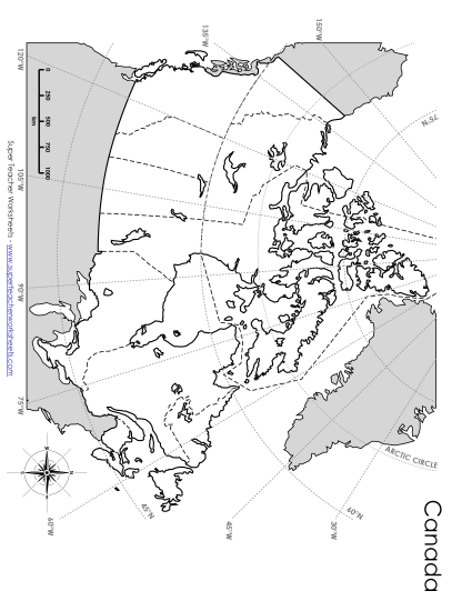 Canada Maps - Latitude and Longitude Blank
