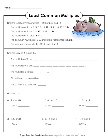 LCM of 3 Numbers - Least Common Multiple: 3 Numbers