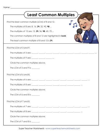 LCM of 2 Numbers - Least Common Multiple 3 LCM of 2 Numbers - Least Common Multiple 3