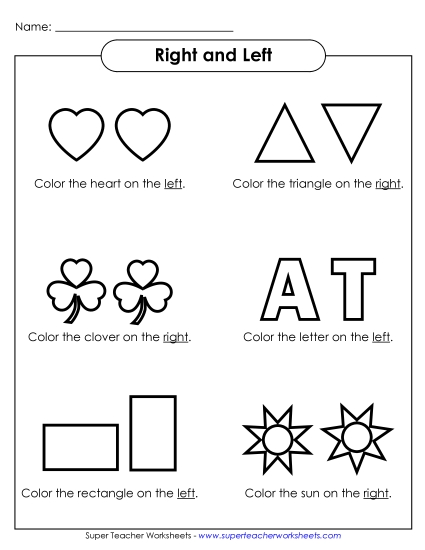Right-Left Shapes - Left-Right Shapes 2