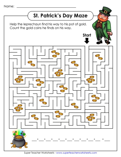 Mazes - Leprechaun Coin Maze (Advanced)