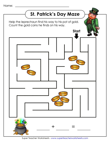 Mazes - Leprechaun Coin Maze (Basic)