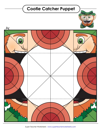Crafts & Activities - Leprechaun Cootie Catcher