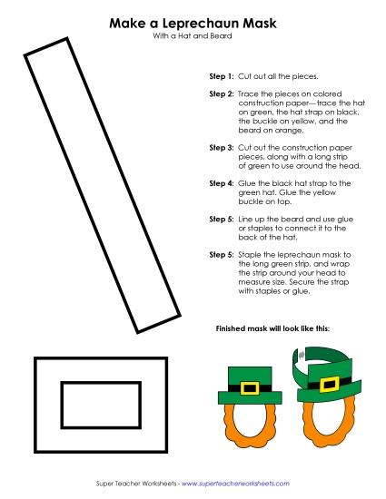 Crafts & Activities - Leprechaun Mask Crafts & Activities - Leprechaun Mask