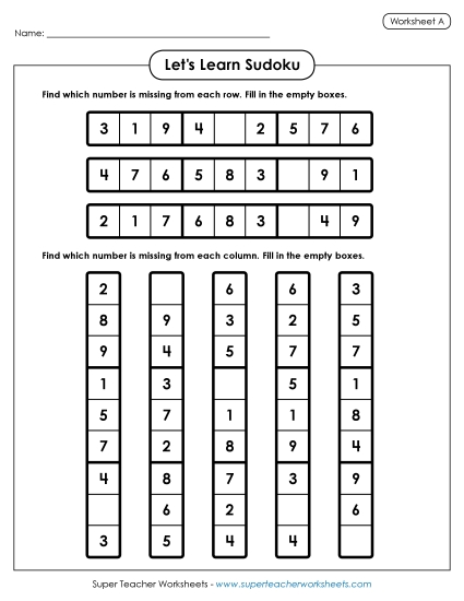Let's Learn Sudoku A