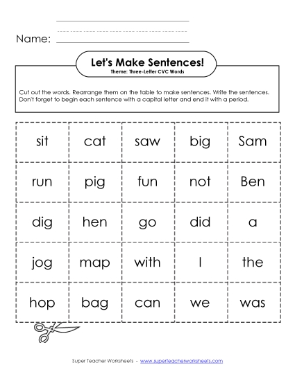 Build Sentences - Let's Make Sentences (Cards) Build Sentences - Let's Make Sentences (Cards)