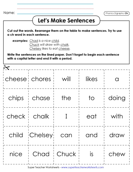 Games & Learning Centers - Let's Make Sentences (CH) Games & Learning Centers - Let's Make Sentences (CH)