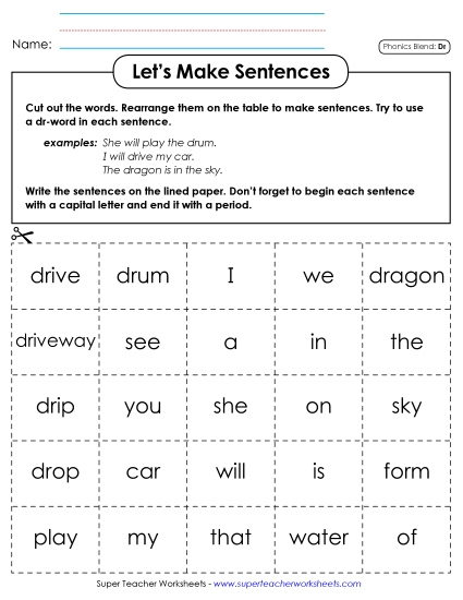 Games & Learning Centers - Let's Make Sentences (Dr-)