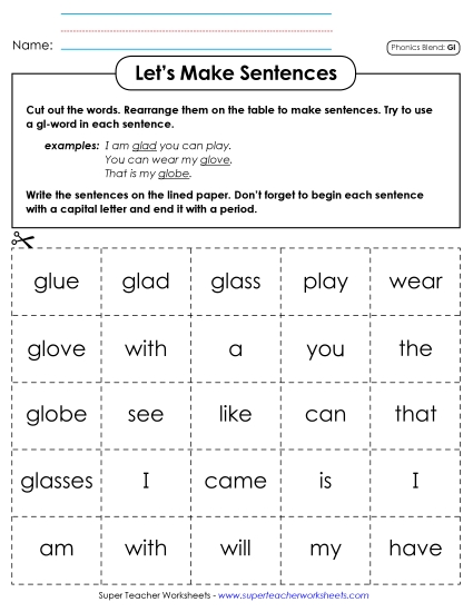 Games & Learning Centers - Let's Make Sentences (Gl-) Games & Learning Centers - Let's Make Sentences (Gl-)