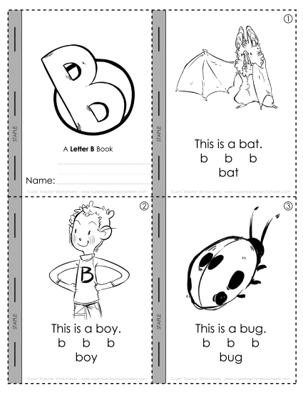 Consonant Sounds - Letter B Mini-Book