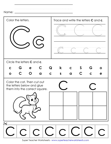 Letter C: Mixed Skills - Letter C - Mixed Skills (Basic)