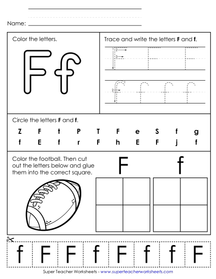 Letter F: Mixed Skills - Letter F - Mixed Skills (Basic)