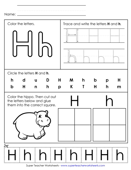 Letter H: Mixed Skills - Letter H - Mixed Skills (Basic)