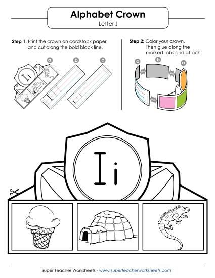 Letters A - Z - Letter I Hat Letters A - Z - Letter I Hat