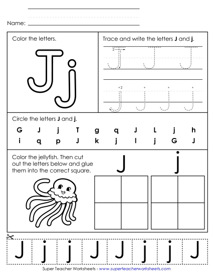Letter J: Mixed Skills - Letter J - Mixed Skills (Basic)