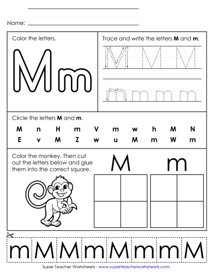 Letter M: Mixed Skills - Letter M - Mixed Skills (Basic) Letter M: Mixed Skills - Letter M - Mixed Skills (Basic)