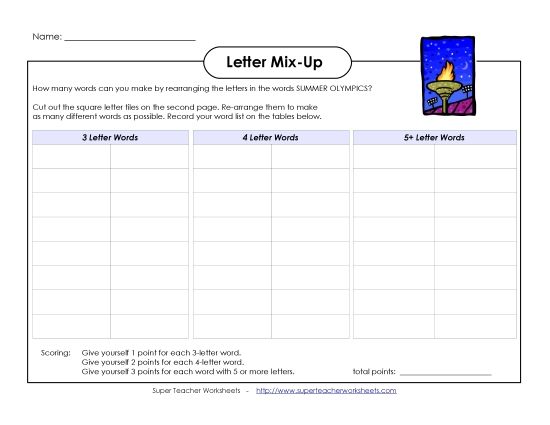 Early Literacy - Letter Mix-Up: Summer (Intermediate) Early Literacy - Letter Mix-Up: Summer (Intermediate)