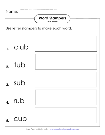 Worksheets - Letter Stampers Activity Worksheets - Letter Stampers Activity