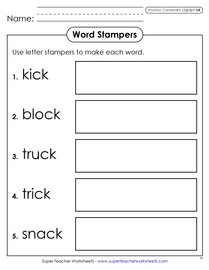 Games and Learning Centers - Letter Stampers (ck)