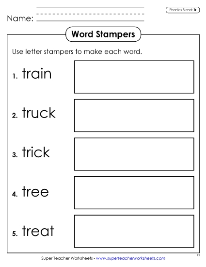 Games & Learning Centers - Letter Stampers (Tr- Words) Games & Learning Centers - Letter Stampers (Tr- Words)