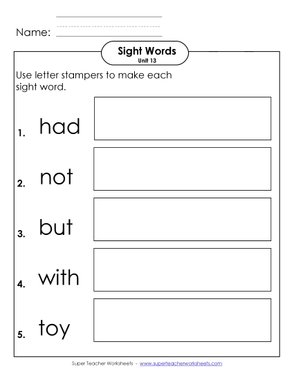 Worksheets - Letter Stampers (Unit 13) Worksheets - Letter Stampers (Unit 13)