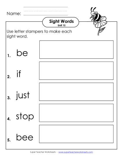 Worksheets - Letter Stampers (Unit 15) Worksheets - Letter Stampers (Unit 15)