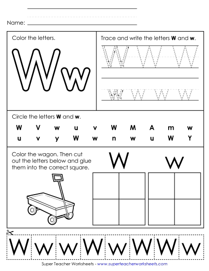Letter W: Mixed Skills - Letter W - Mixed Skills (Basic) Letter W: Mixed Skills - Letter W - Mixed Skills (Basic)