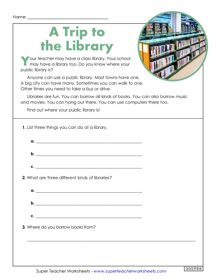 Short Passages - Libraries (Short, Nonfiction) Short Passages - Libraries (Short, Nonfiction)